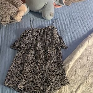 Black and White Spaghetti Strap Dress